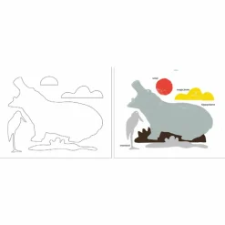 Boutiques de musées Loisirs Créatifs|Livres Jeunesse-Pompon Mes pochoirs