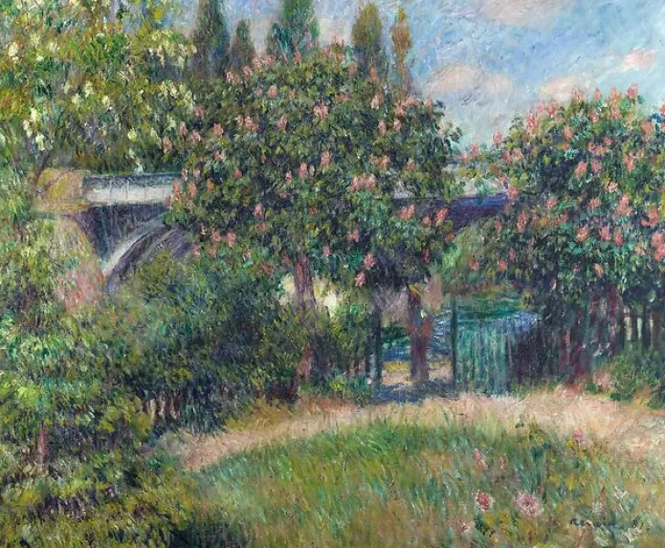 Online Boutiques de musées Pont du chemin de fer à Chatou ou Les Marronniers roses (affiches d'art)