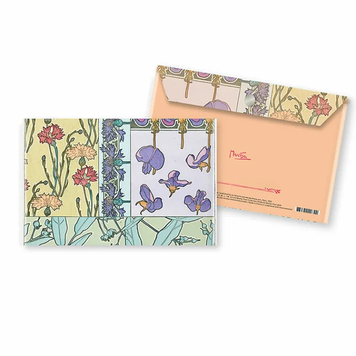 Boutiques de musées Porte-documents avec bouton pression Alphonse Mucha - Motifs décoratifs, planche 41