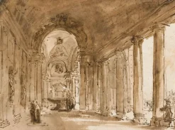 Boutiques de musées Panneaux Acryliques|Toiles Sur Châssis-Portique de la villa Albani (panneaux acryliques)