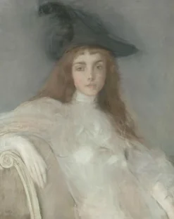 Boutiques de musées Portrait de jeune fille au chapeau noir (panneaux acryliques)
