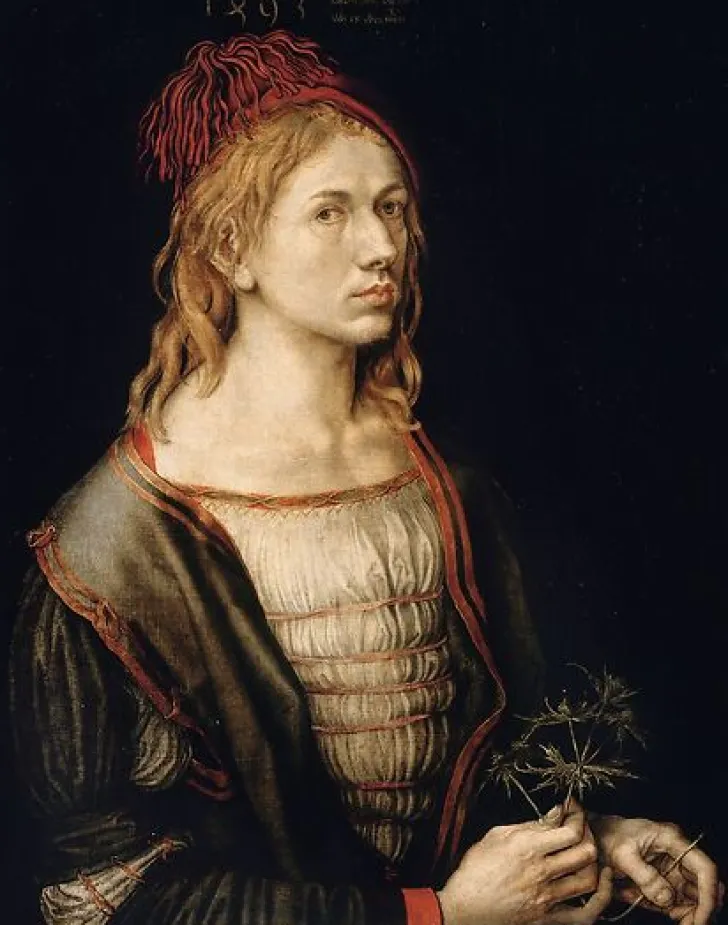 Boutiques de musées Toiles Sur Châssis|Toiles Sans Cadre-Portrait de l'artiste au chardon (toiles sur châssis)