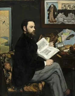Boutiques de musées Portrait de M. Émile Zola (détail) (toiles encadrées)