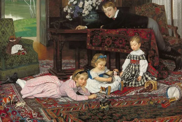 New Boutiques de musées Portrait des quatre enfants d'Émile Gaillard, 1868 (panneaux aluminium)