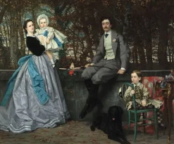 Clearance Boutiques de musées Portrait du marquis et de la marquise de Miramon et de leurs enfants (toiles encadrées)