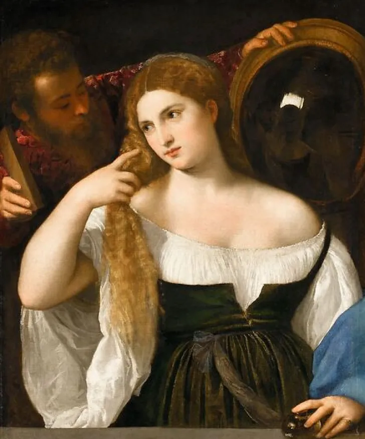 Discount Boutiques de musées Portrait d'une femme à sa toilette (panneaux aluminium)