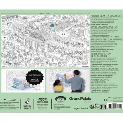 Clearance Boutiques de musées Poster géant à colorier - Grand Palais