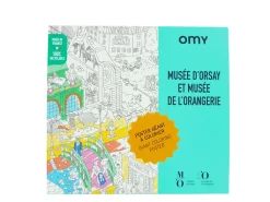 Boutiques de musées Loisirs Créatifs-Poster géant à colorier Musées d'Orsay et de l'Orangerie - OMY