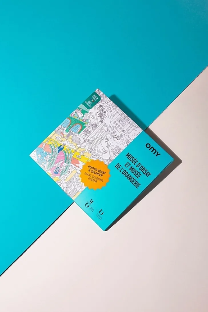 Boutiques de musées Loisirs Créatifs-Poster géant à colorier Musées d'Orsay et de l'Orangerie - OMY