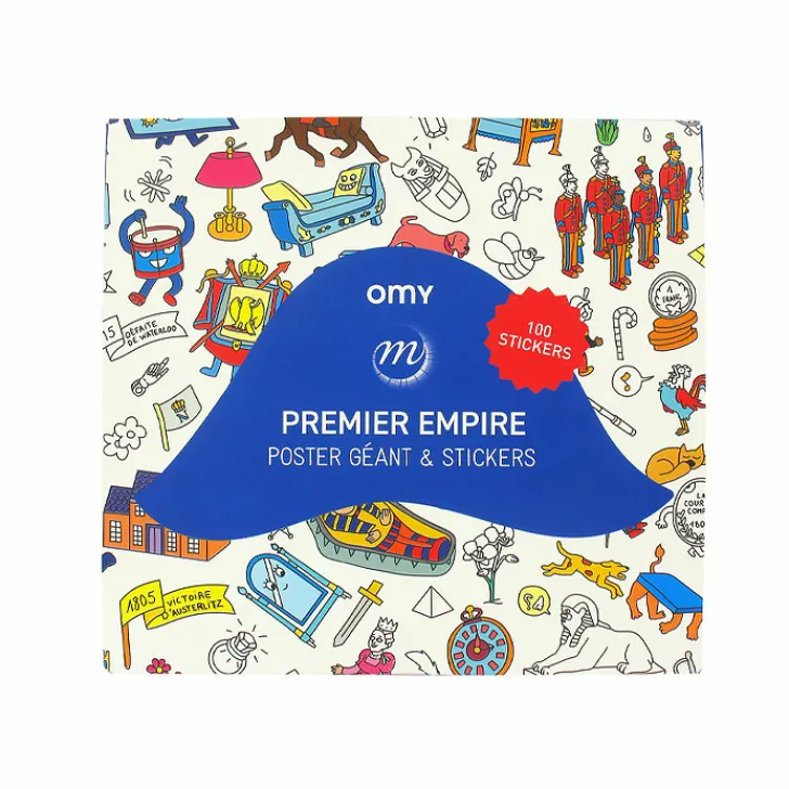 Boutiques de musées Loisirs Créatifs-Poster géant à décorer et stickers Premier Empire - OMY