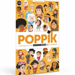 Discount Boutiques de musées Poster pédagogique Femmes Célèbres + 46 stickers - Poppik