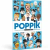 Outlet Boutiques de musées Poster pédagogique Personnages célèbres + 44 stickers - Poppik