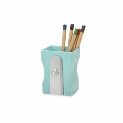 Sale Boutiques de musées Pot à crayons en plastique Taille-crayon Turquoise - Balvi