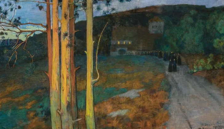 Boutiques de musées Toiles Encadrées|Toiles Sur Châssis-Procession au crépuscule (détail) (toiles encadrées)