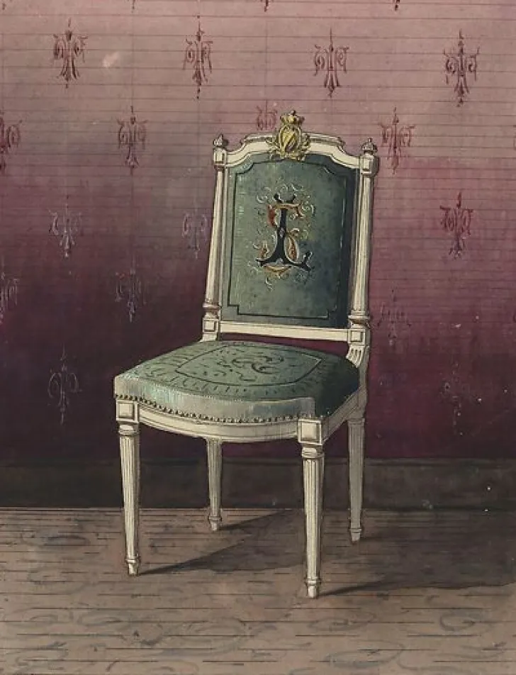 Boutiques de musées Panneaux Aluminium|Panneaux Acryliques-Projet de chaise recouverte d'une tapisserie (panneaux aluminium)