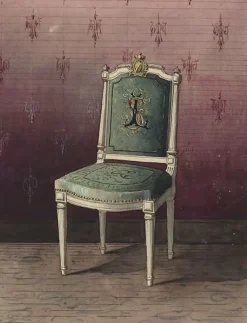 Discount Boutiques de musées Projet de chaise recouverte d'une tapisserie (toiles encadrées)