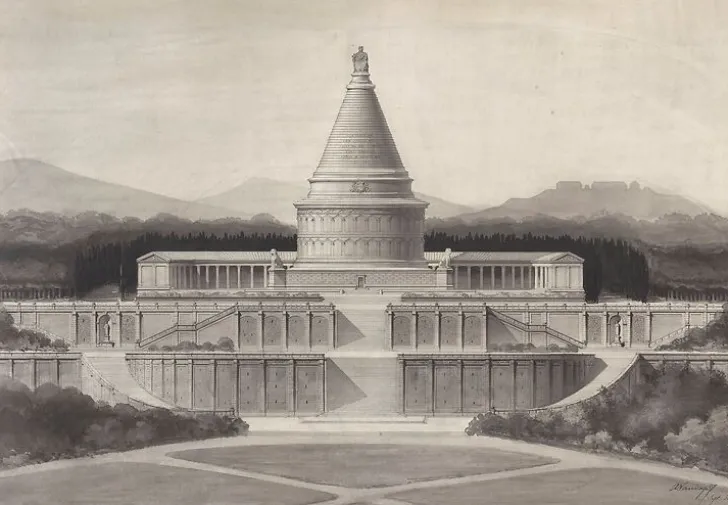 Discount Boutiques de musées Projet de monument funéraire commémoratif de la défense de Paris (toiles sans cadre)