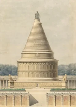 New Boutiques de musées Projet de Monument funéraire commémoratif de la Défense de Paris : partie centrale du monument (panneaux aluminium)