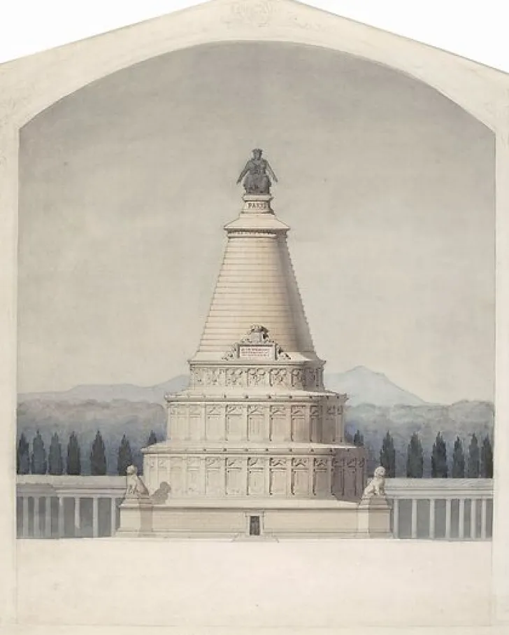 Online Boutiques de musées Projet de monument funéraire commémoratif de la défense de Paris : partie centrale du monument (panneaux acryliques)