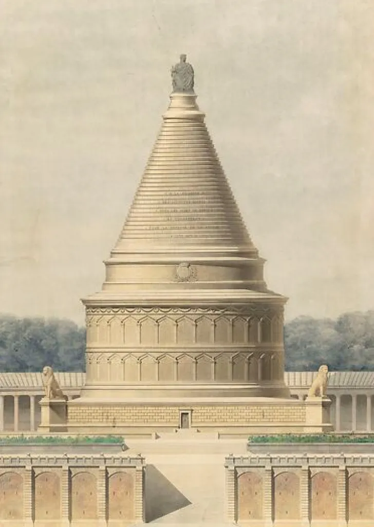 Boutiques de musées Panneaux Acryliques|Toiles Encadrées-Projet de Monument funéraire commémoratif de la Défense de Paris : partie centrale du monument (panneaux acryliques)