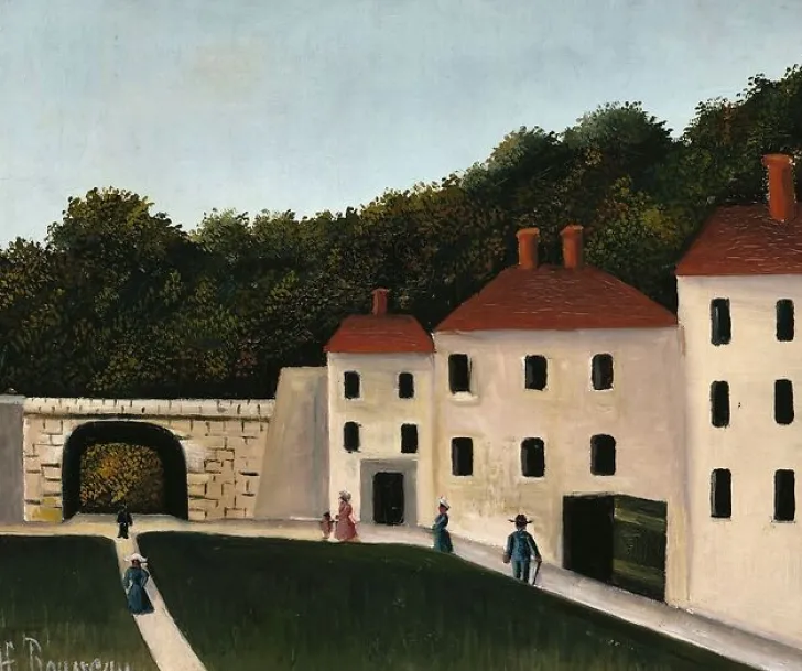 Boutiques de musées Panneaux Acryliques|Toiles Sans Cadre-Promeneurs dans un parc (panneaux acryliques)