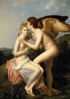 New Boutiques de musées Psyché et l'Amour, dit aussi Psyché recevant le premier baiser de l'Amour (panneaux acryliques)