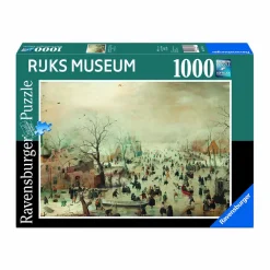 Boutiques de musées Loisirs Créatifs|Jeux-Puzzle 1 000 pièces Hendrick Avercamp - Paysage d'hiver - Ravensburger et Rijks Museum