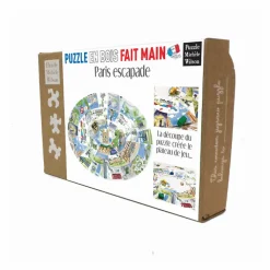 Best Boutiques de musées Puzzle Jeu de l'oie en bois 34 pièces Paris escapade - Puzzle Michèle Wilson