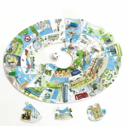 Best Boutiques de musées Puzzle Jeu de l'oie en bois 34 pièces Paris escapade - Puzzle Michèle Wilson