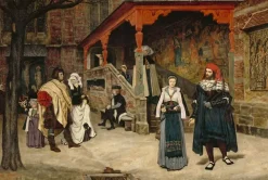 Boutiques de musées Rencontre de Faust et Marguerite, 1860 (panneaux acryliques)