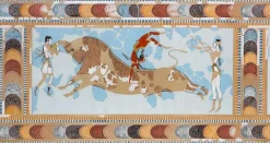 Boutiques de musées Reproduction de la fresque de l’Acrobate sur taureau Knossos (panneaux acryliques)