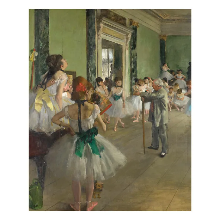 Boutiques de musées Reproduction Edgar Degas - La classe de danse, entre 1873 et 1876 - 24x30cm