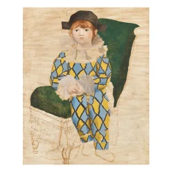 Sale Boutiques de musées Reproduction Pablo Picasso - Paul en Arlequin, 1924 - 24x30cm