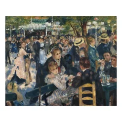 Boutiques de musées Affiches Et Reproductions-Reproduction Pierre-Auguste Renoir - Bal du Moulin de la Galette, 1876 - 24x30 cm