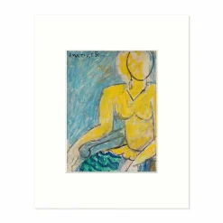 Boutiques de musées Reproduction sous Marie-Louise Henri Matisse - Katia à la chemise jaune, 1951