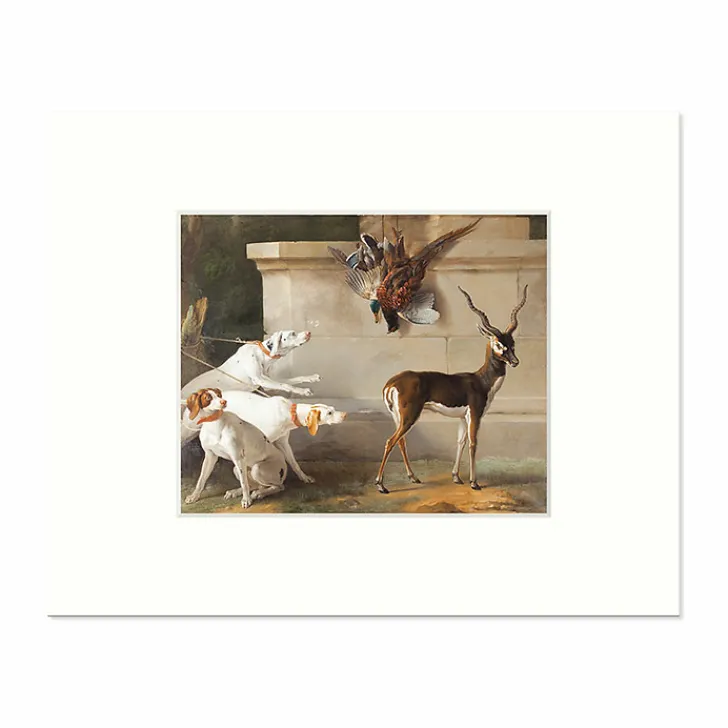 Outlet Boutiques de musées Reproduction sous Marie-Louise Jean-Baptiste Oudry - Trois chiens et une antilope, 1745
