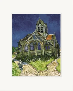 Outlet Boutiques de musées Reproduction sous Marie-Louise Vincent van Gogh - L'Église d'Auvers-sur-Oise, 1890