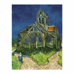 Outlet Boutiques de musées Reproduction sous Marie-Louise Vincent van Gogh - L'Église d'Auvers-sur-Oise, 1890