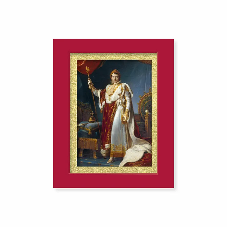 Boutiques de musées Affiches Et Reproductions-Reproduction sous Marie-Louise d'après François Gérard - Napoléon 1er en costume de sacre