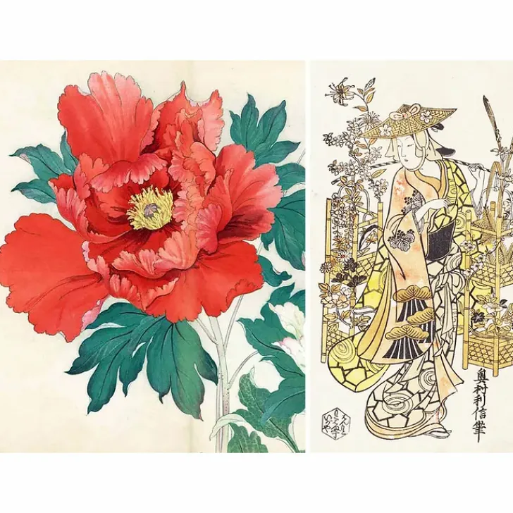 Best Boutiques de musées Roses, pivoines et iris par les grands maîtres de l'estampe japonaise