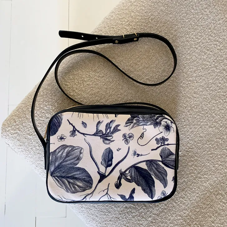 Boutiques de musées Sacs, Tote Bags-Sac à main bleu Herbier du roi - Maison Baluchon