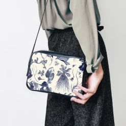 Boutiques de musées Sacs, Tote Bags-Sac à main bleu Herbier du roi - Maison Baluchon