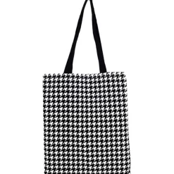 Clearance Boutiques de musées Sac Pied-de-poule blanc - V&A