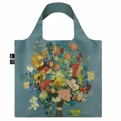 Boutiques de musées Sacs, Tote Bags-Sac Vincent van Gogh - Bouquet de fleurs - Bleu - Loqi