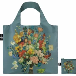 Boutiques de musées Sacs, Tote Bags-Sac Vincent van Gogh - Bouquet de fleurs - Bleu - Loqi