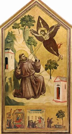 Boutiques de musées Affiches D'Art|Toiles Sans Cadre-Saint François d'Assise recevant les stigmates (affiches d'art)