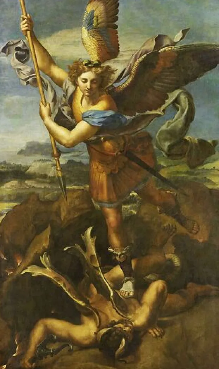 New Boutiques de musées Saint Michel terrassant le démon dit Le Grand Saint Michel (toiles sans cadre)