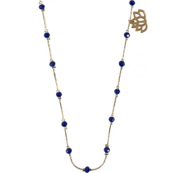 Boutiques de musées Sautoir Nymphéas Bleu roi - Les Cleias