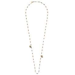 Boutiques de musées Colliers Et Pendentifs-Sautoir Nymphéas Cornaline - Les Cleias