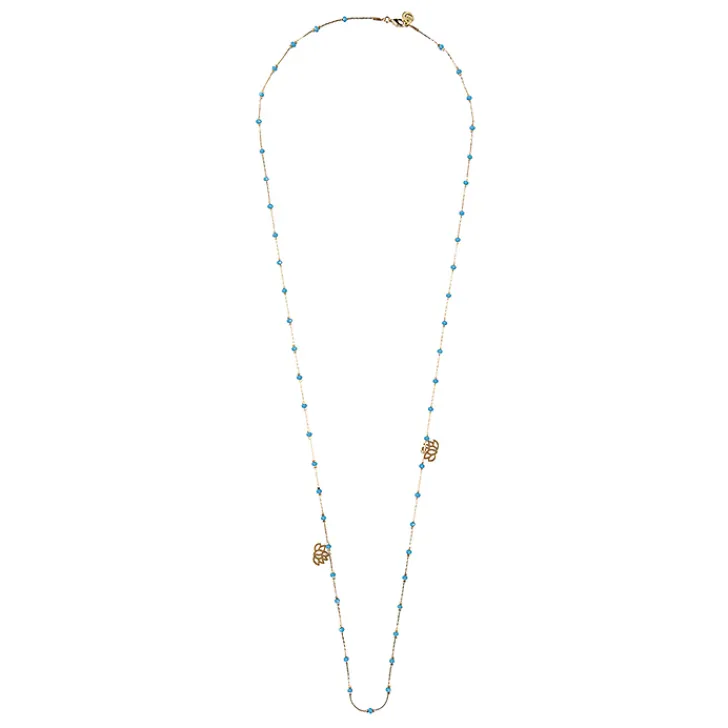 Hot Boutiques de musées Sautoir Nymphéas Turquoise - Les Cleias